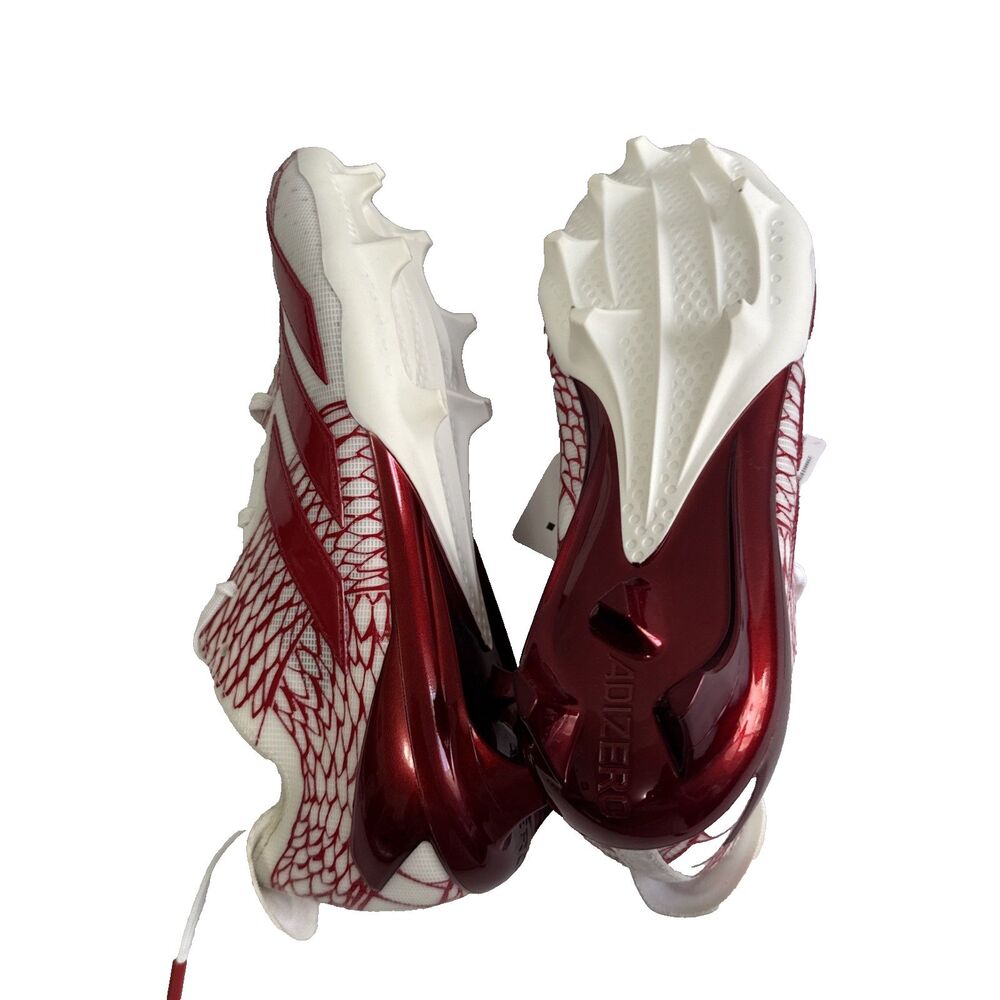 Adidas Adizero Electric Football Cleats Shoes Red White IH8571 Men Size 10 - Picture 8 of 16